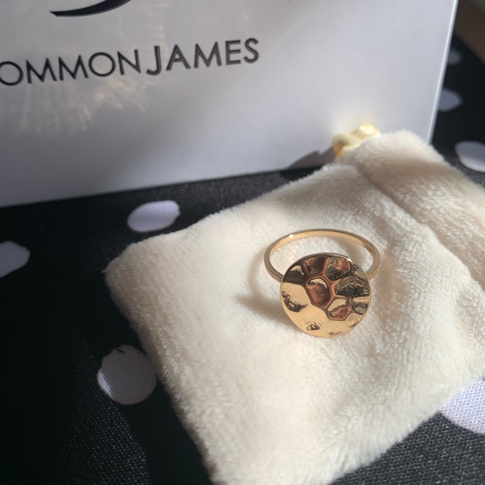 Uncommon James Gold Hammered Ring